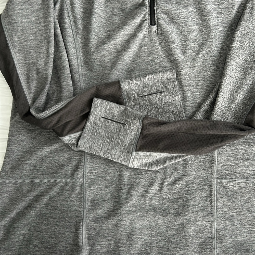 C9 CHAMPION Women’s Active Pullover Gray/Black Thumbholes 1/4 Zip Semi-Fitted XL - Picture 8 of 15
